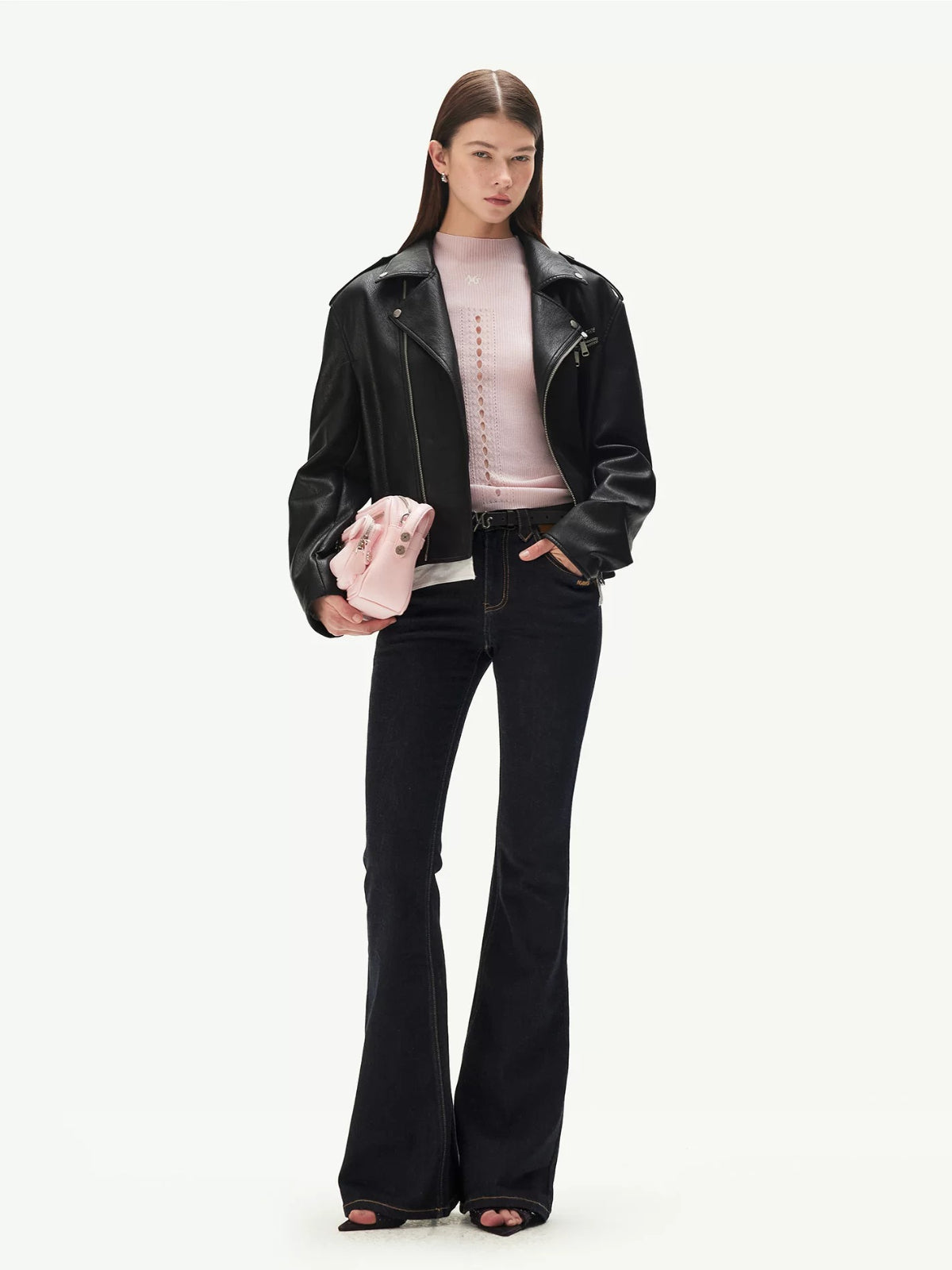 Vintage Raw Denim Slim Flare Jeans