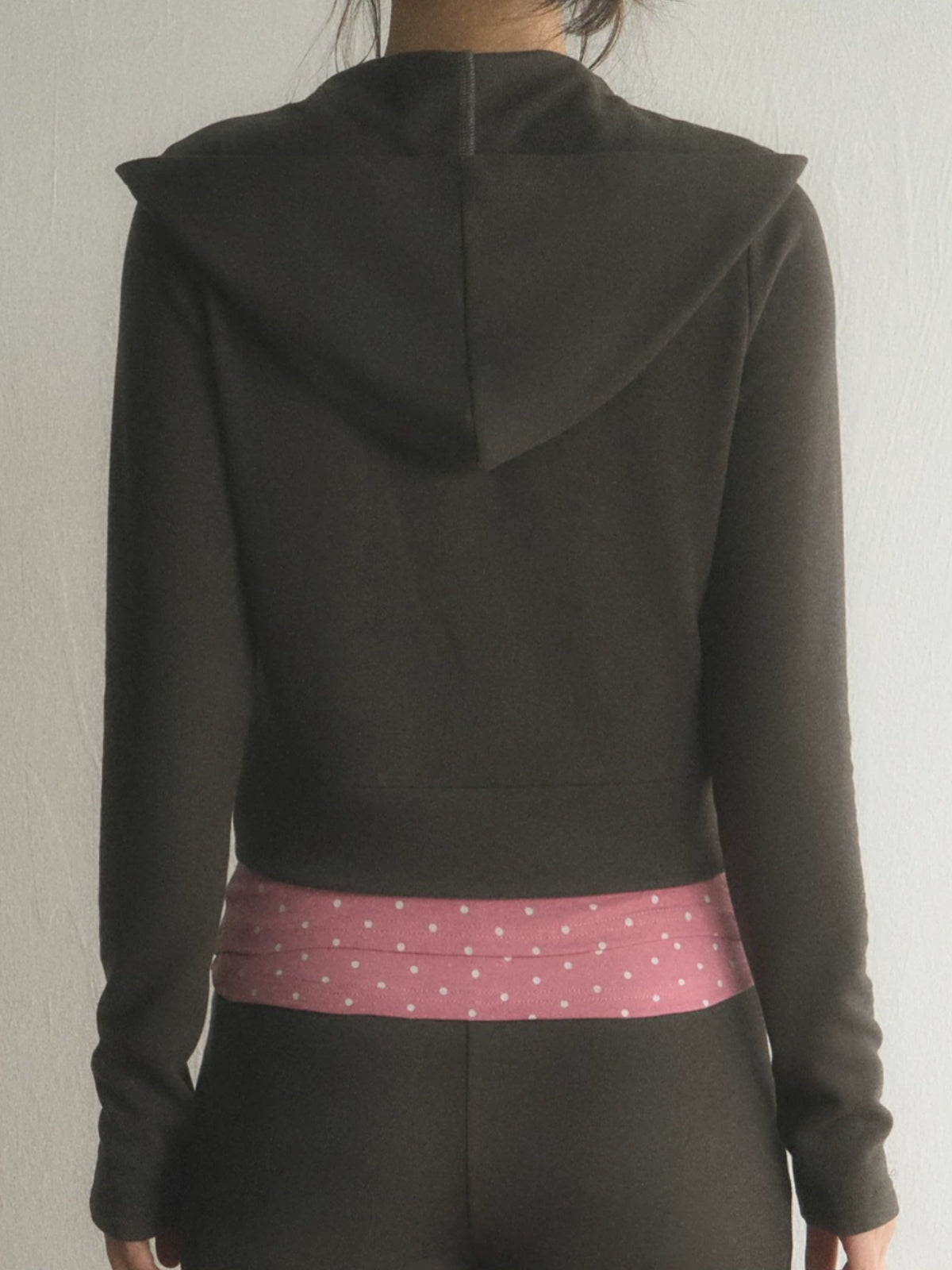 Cropped Zip Hoodie