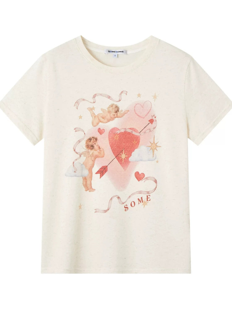 Vintage Oil Painting Angel T-shirt