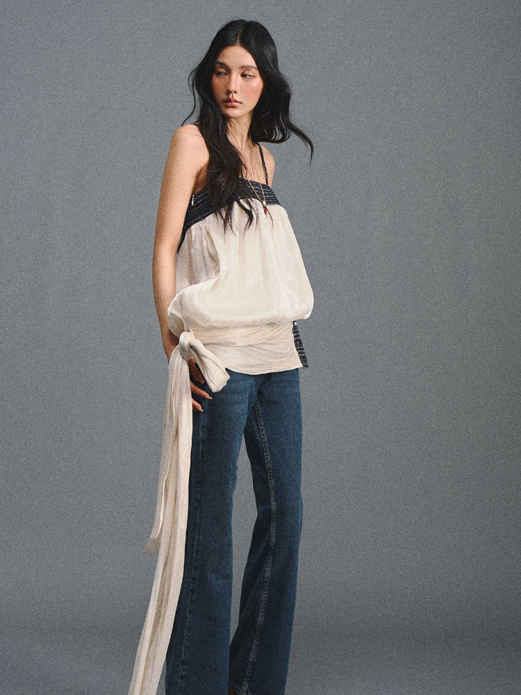 Shimmer Tweed Bubble Cami Top