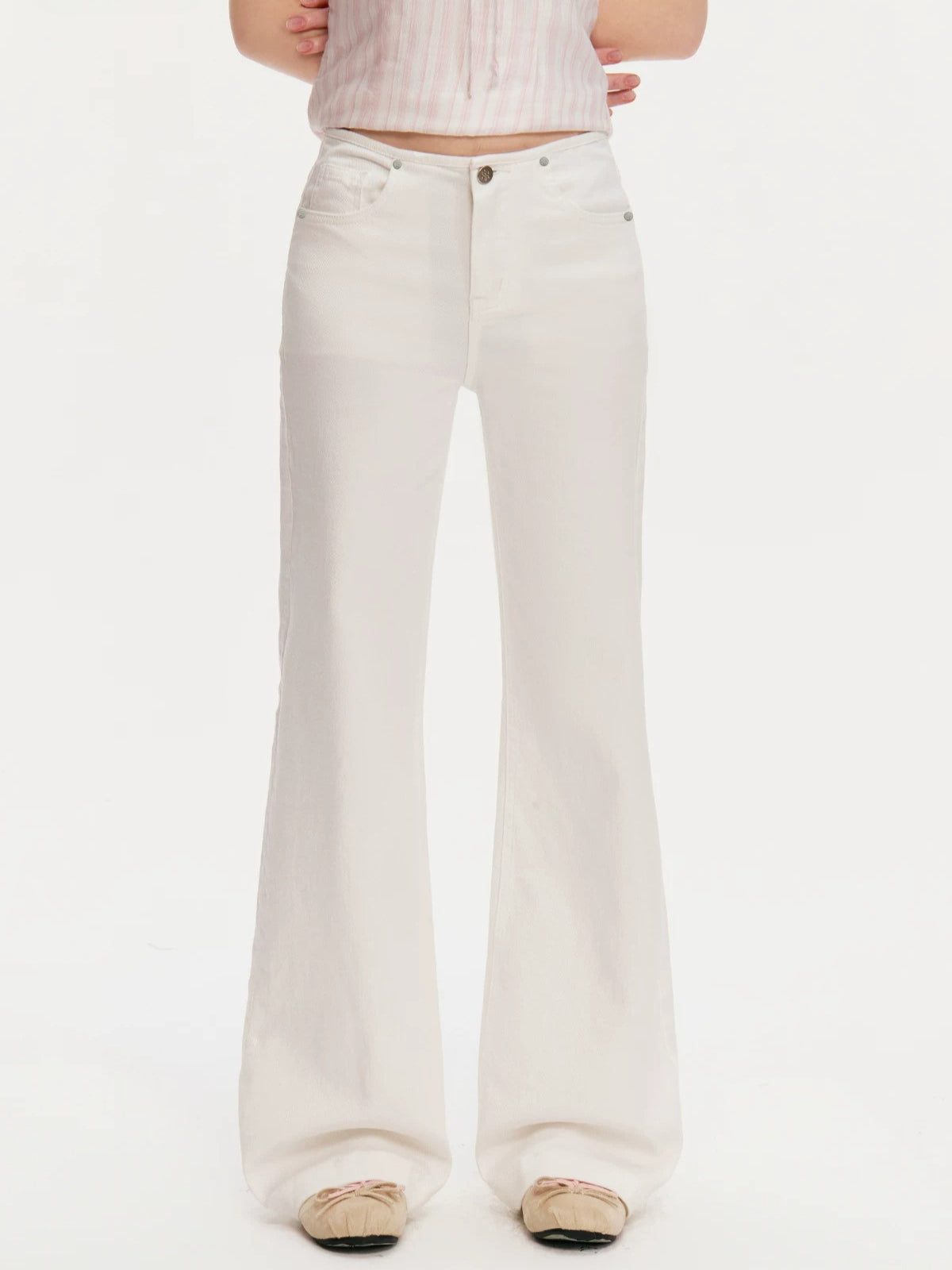 Washed Wide Leg Jeans