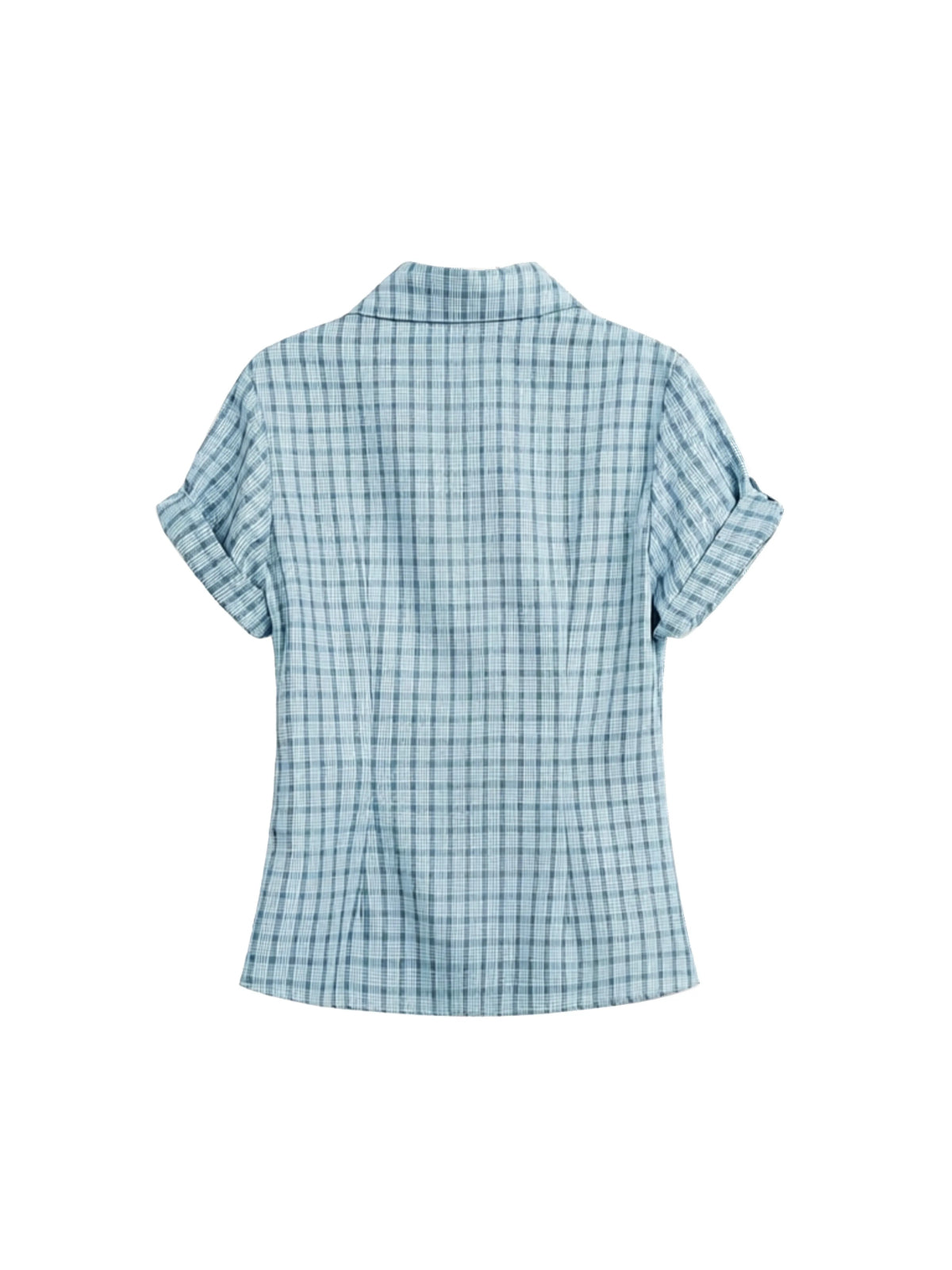 Plaid Slim Short Sleeve Shirt