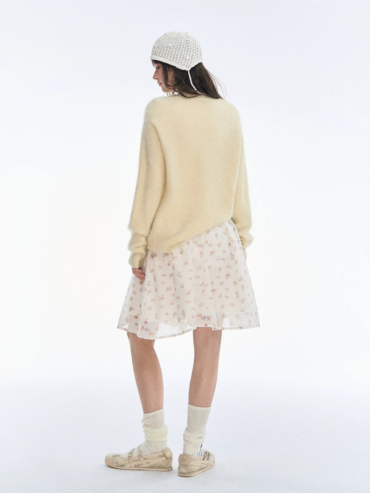 Ballet Tencel Pleated A-Line Skirt