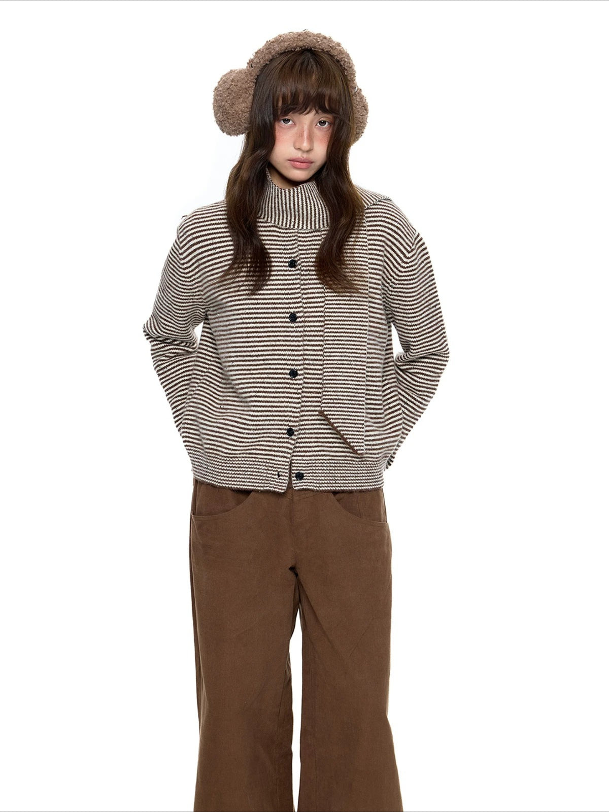 Polar Fleece Knit Cardigan