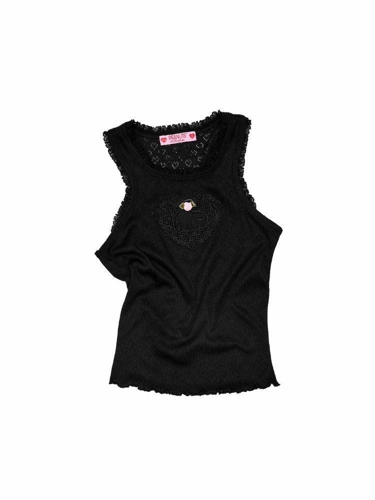 Snoopy Knit Top & Skirt Set