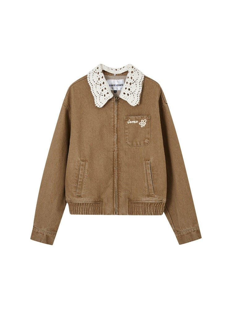 Brown Barn-Style Vintage Jacket