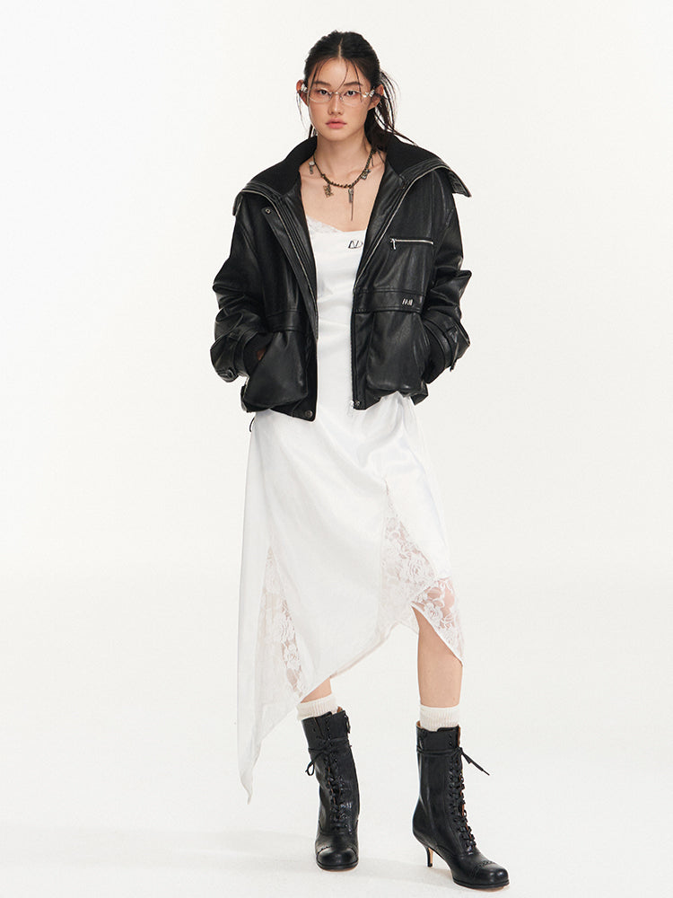 Punk Oversized Motorcycle Jacket