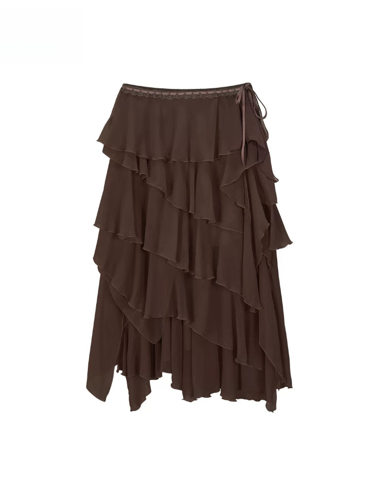 Goddess Layered Chiffon Dress