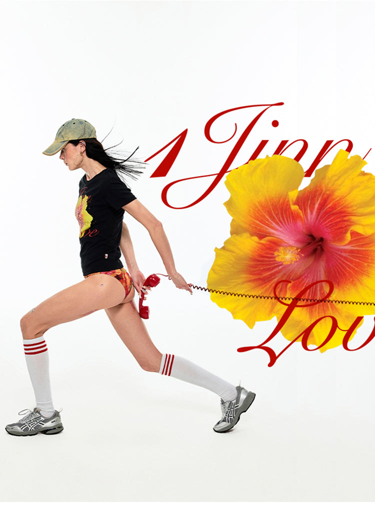 Fruit  Printed Rhinestone T-shirt