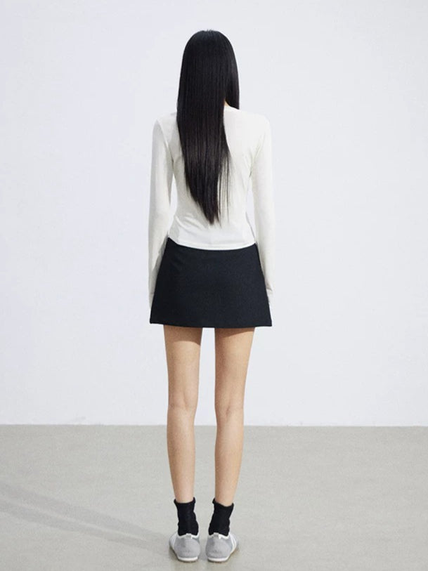 A-Line Cargo Mini Skirt