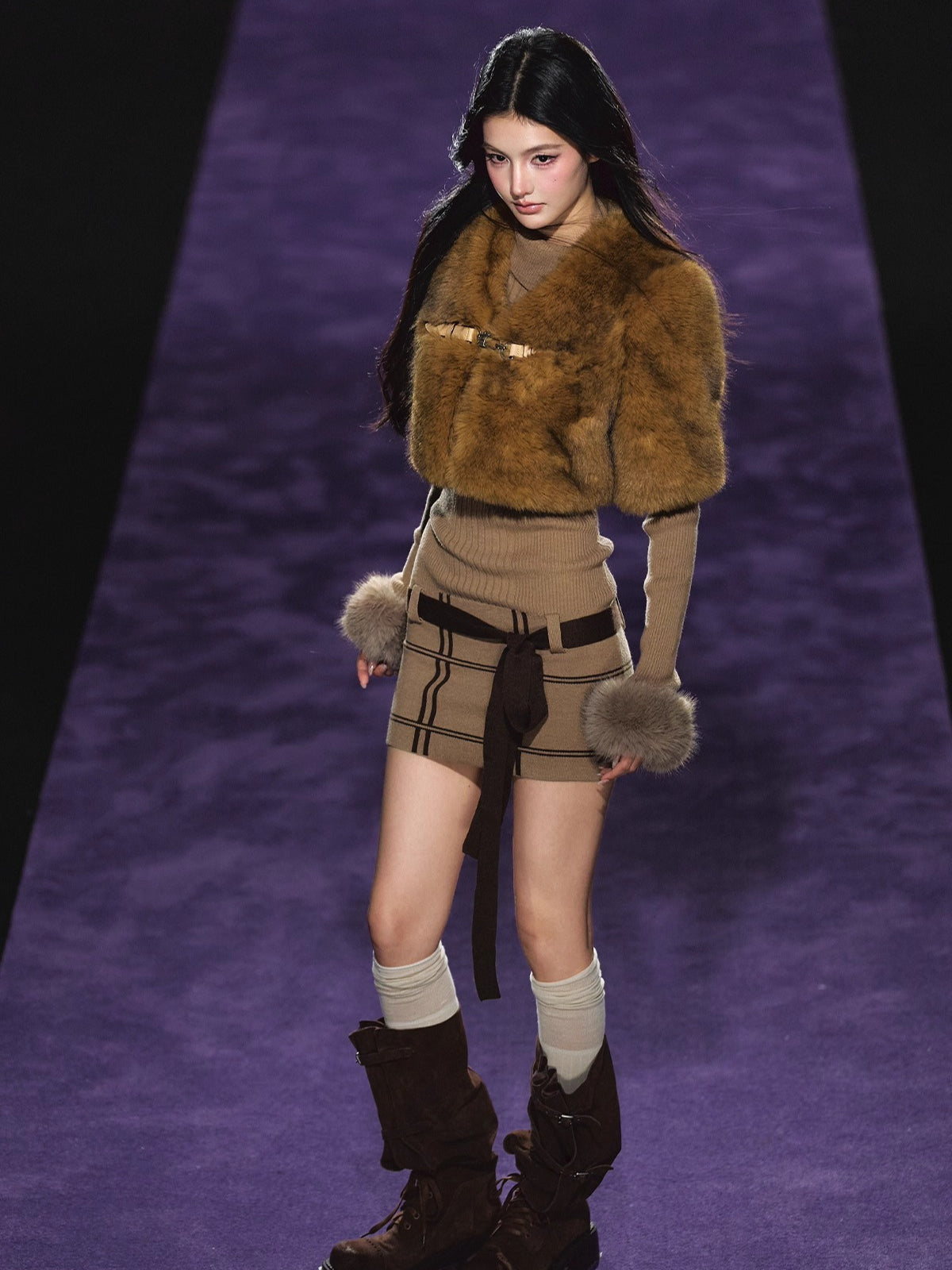 Faux-Fur Cape Vest
