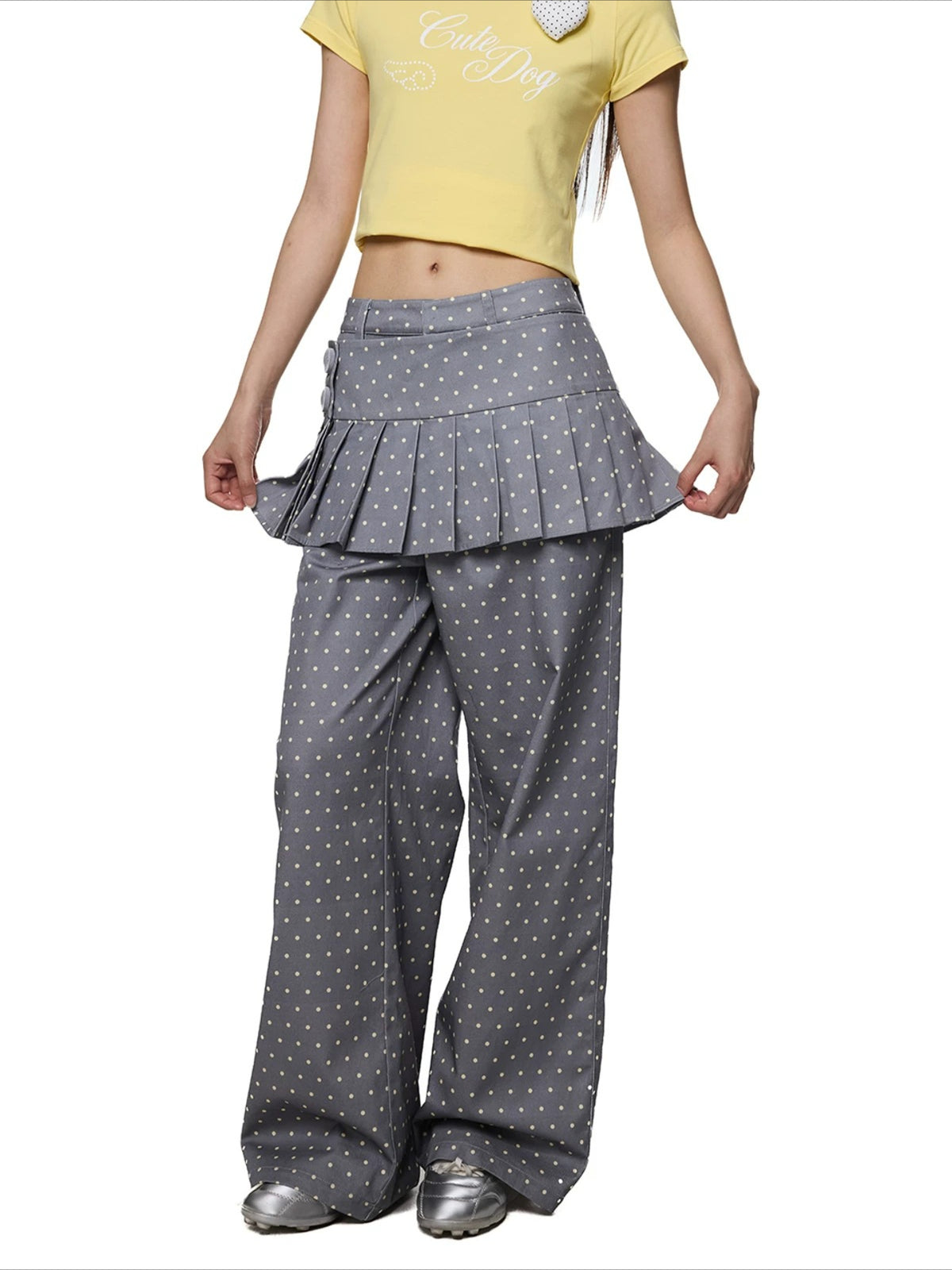 Detachable Polka Dot Pants