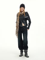 Vintage Washed Whisker Straight-Leg Jeans