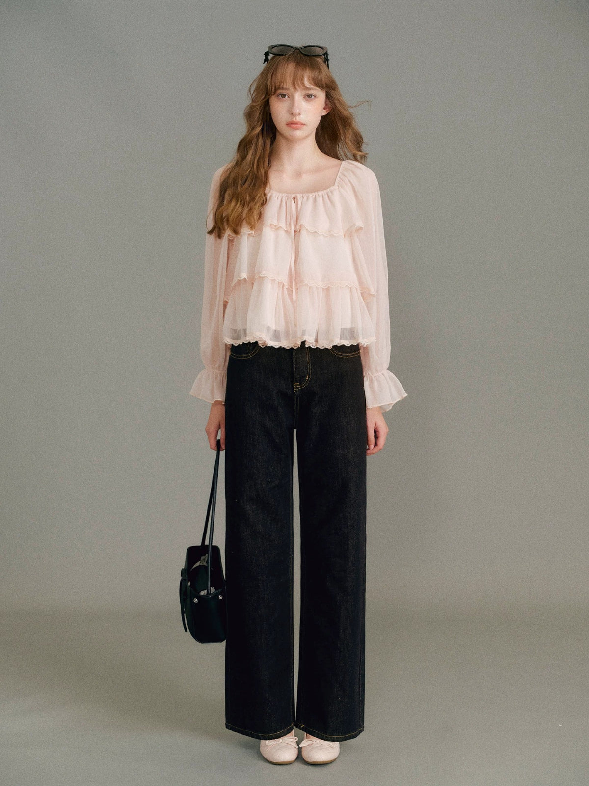 Cotton Denim Straight Jeans
