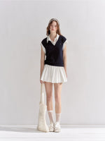 Contrast Polka Shirt