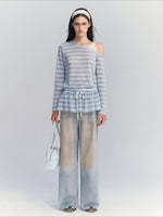 Shimmer Wide Leg Jeans