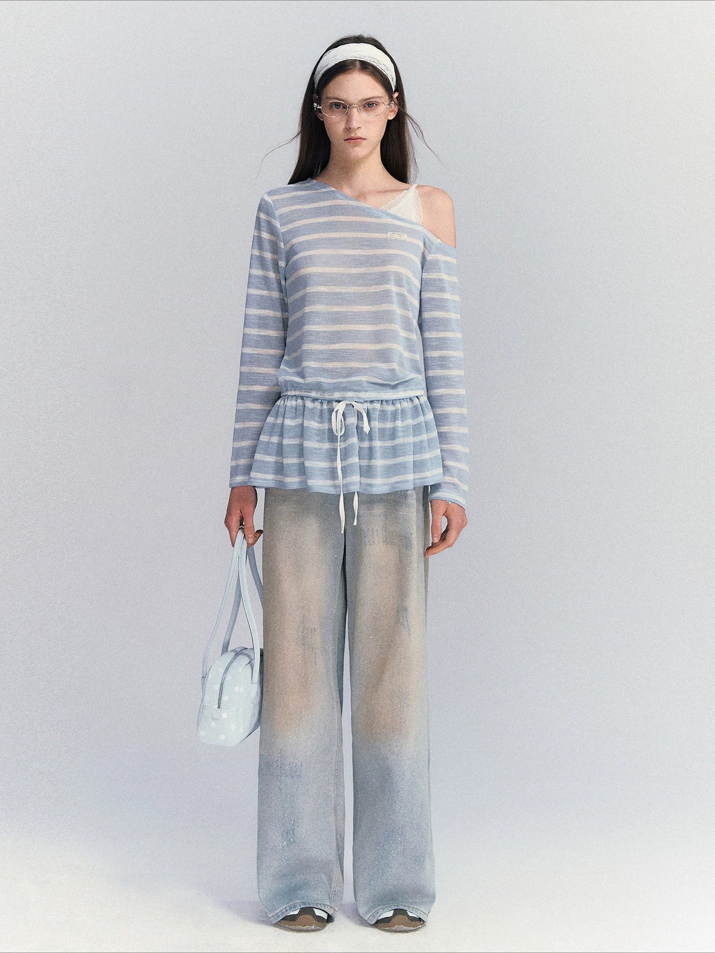 Shimmer Wide Leg Jeans