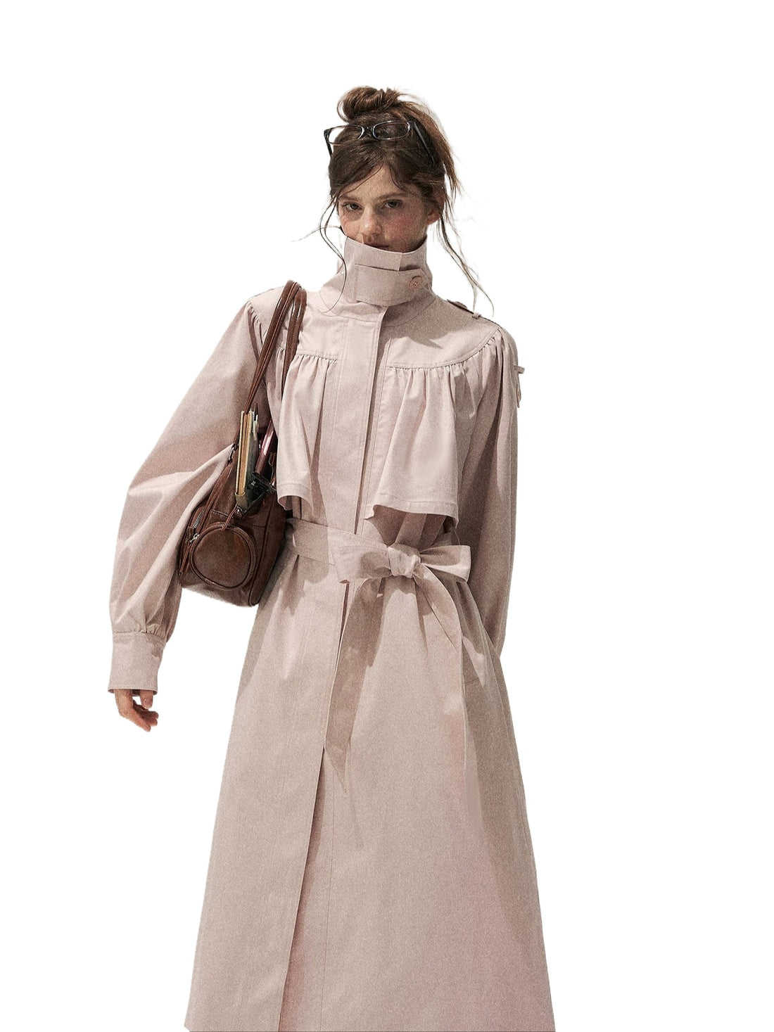 Pleated Trench Coat