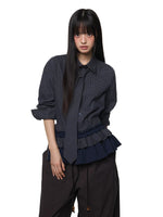 Plaid Tie Blouse