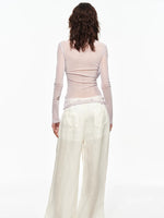 Ruched Lyocell Top