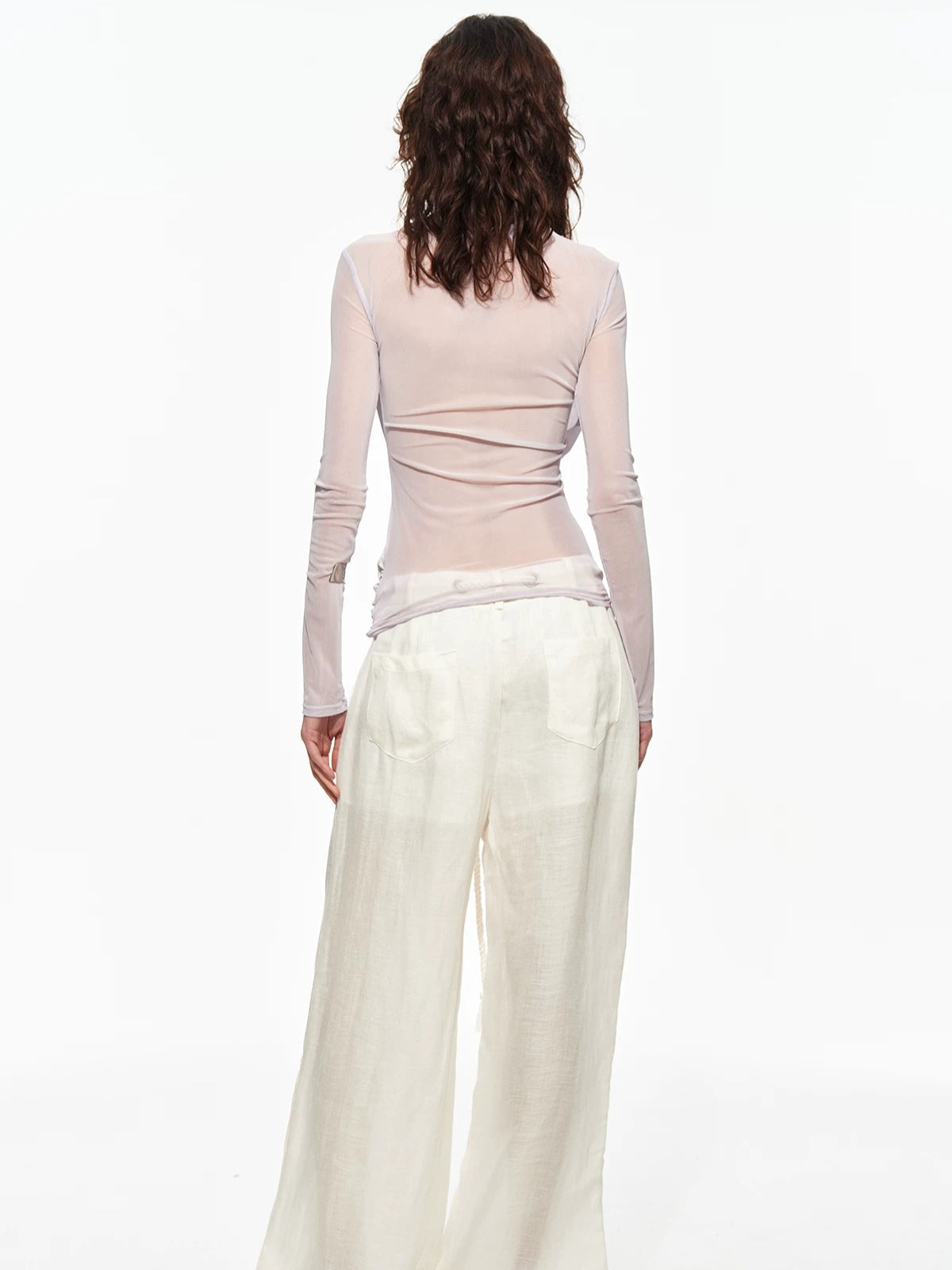 Ruched Lyocell Top