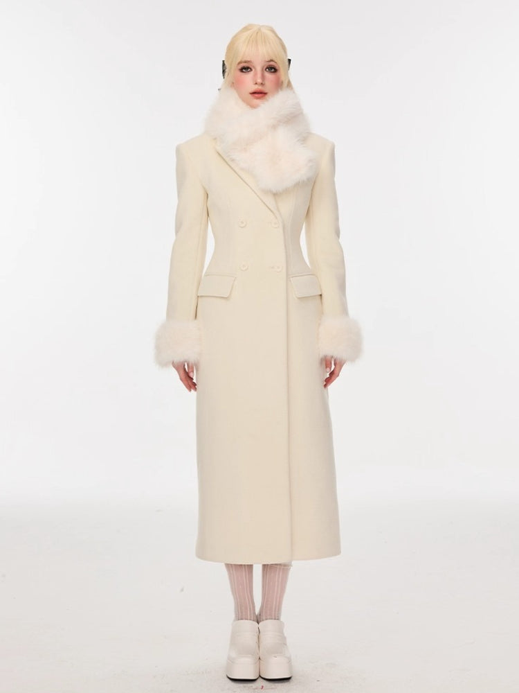 Wool-Blend Hourglass Double-Faced Coat