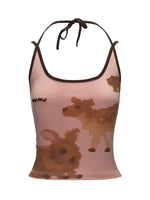 Animal Print Double Strap Camisole