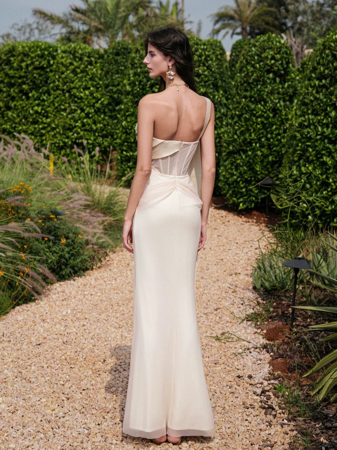 Sculpt Mesh Maxi Dress