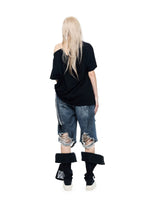 Grunge Distressed Bermuda Shorts