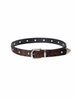 Camo Pony Hair Studded Belt
