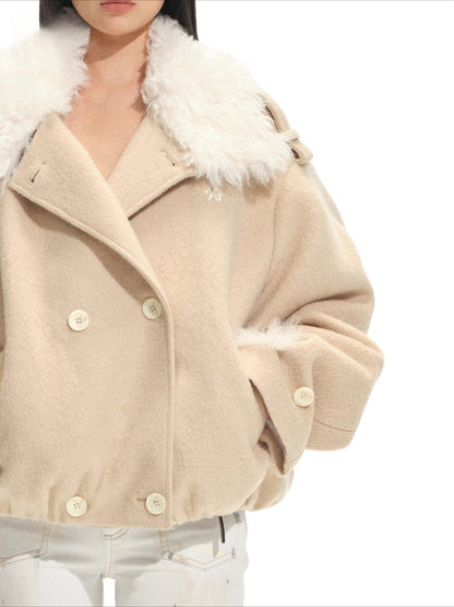 Polar Sculpted Wool-Blend Jacket