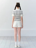 Layered Polo Knit T-Shirt