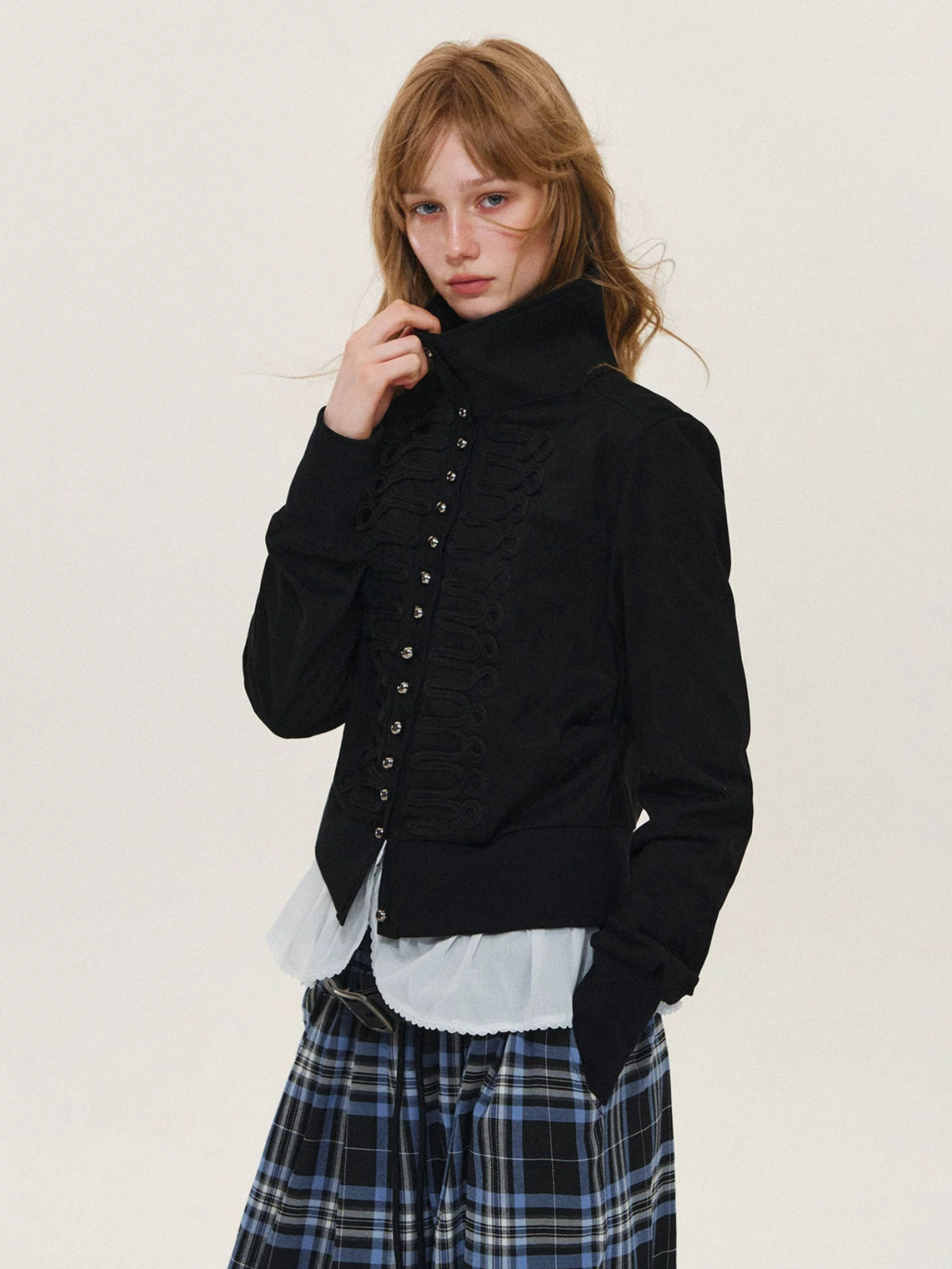 Napoleon Lace Faux Suede Jacket