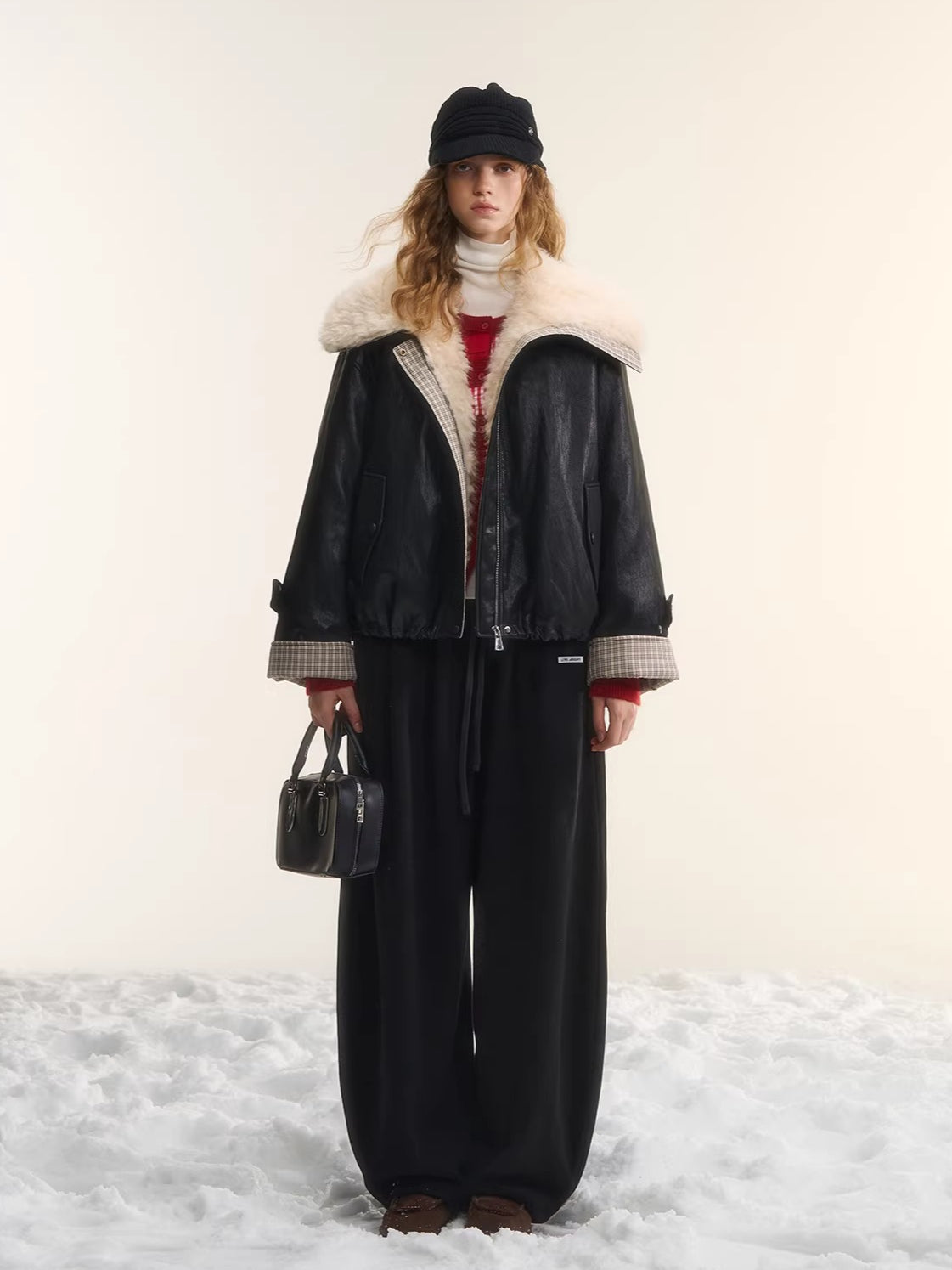 Fleece Lined Curved Sweatpants