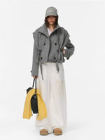 Windsor Wool Cape Knit Jacket