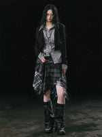 Star Plaid Skirt