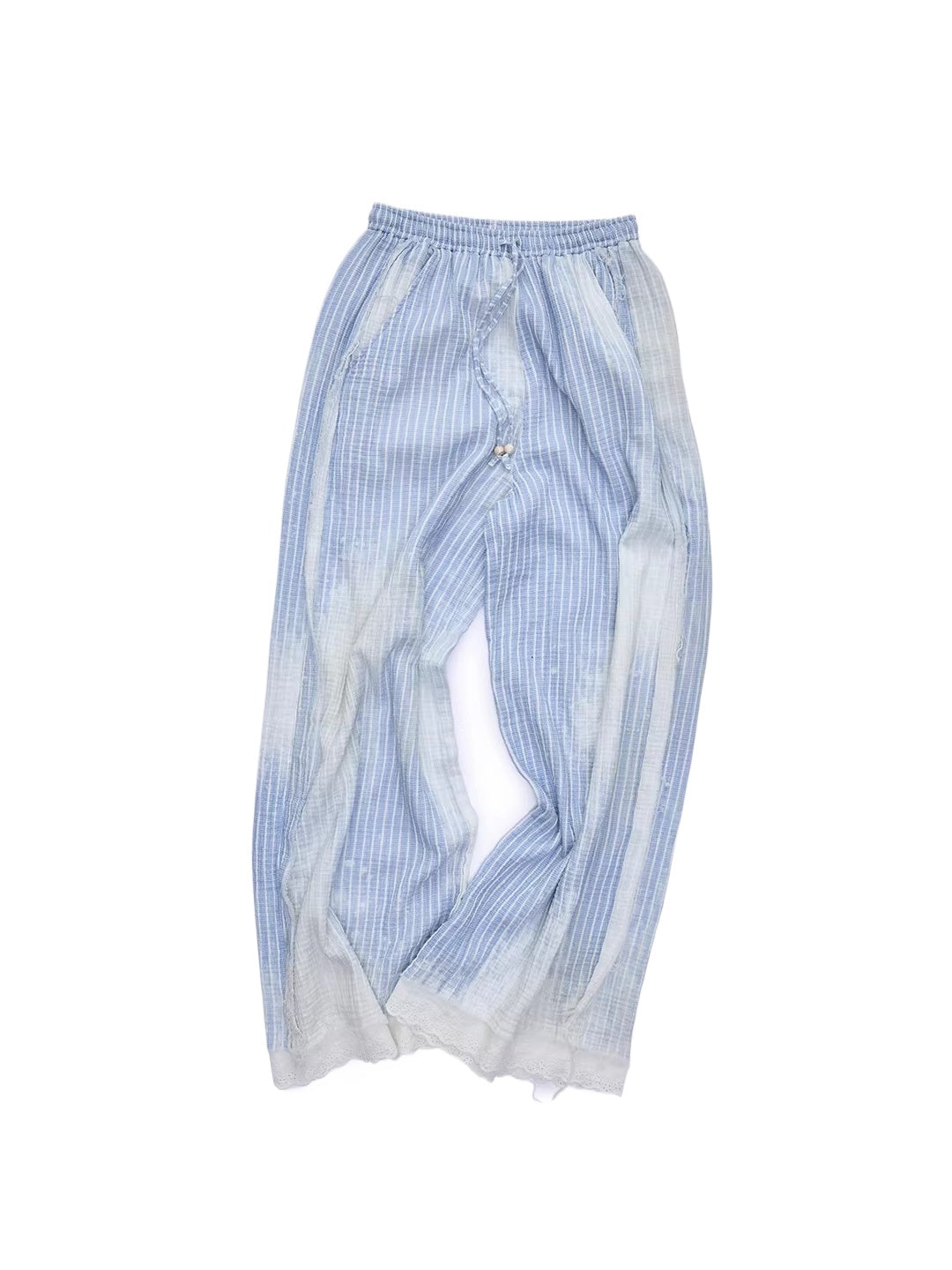 Stripe Shirt Corset Pants Set