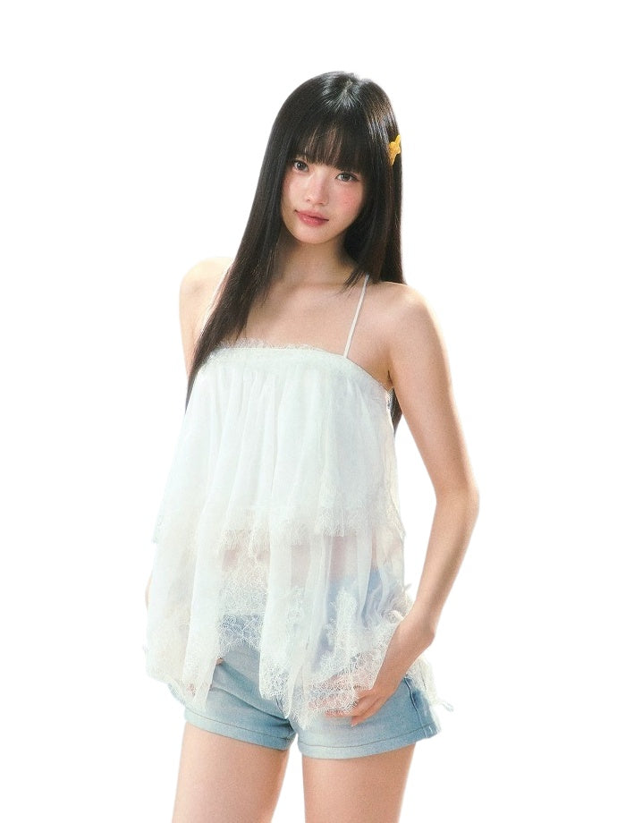 Multi-Layer Lace Camisole Top