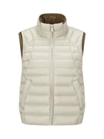 Contrast Quilted Down Vest