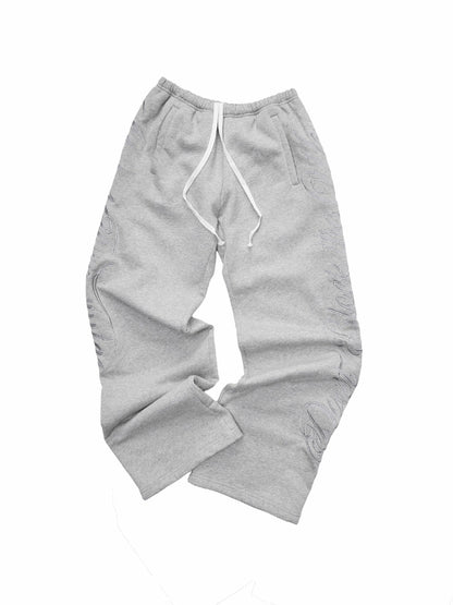 Script Embroidery Hoodie Sweat Set