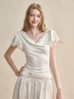 Basic "Cloud" V-neck Top