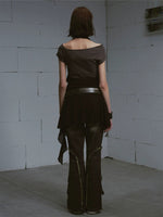 Vintage Scarf Layered Halter Dress