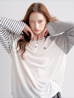 Raglan Henley Long Sleeve Top
