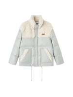 Shearling Patch Stand Collar Jacket