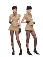 Double Breasted Cropped Jacket