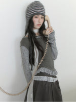 Star Striped Layered Long Sleeve Top