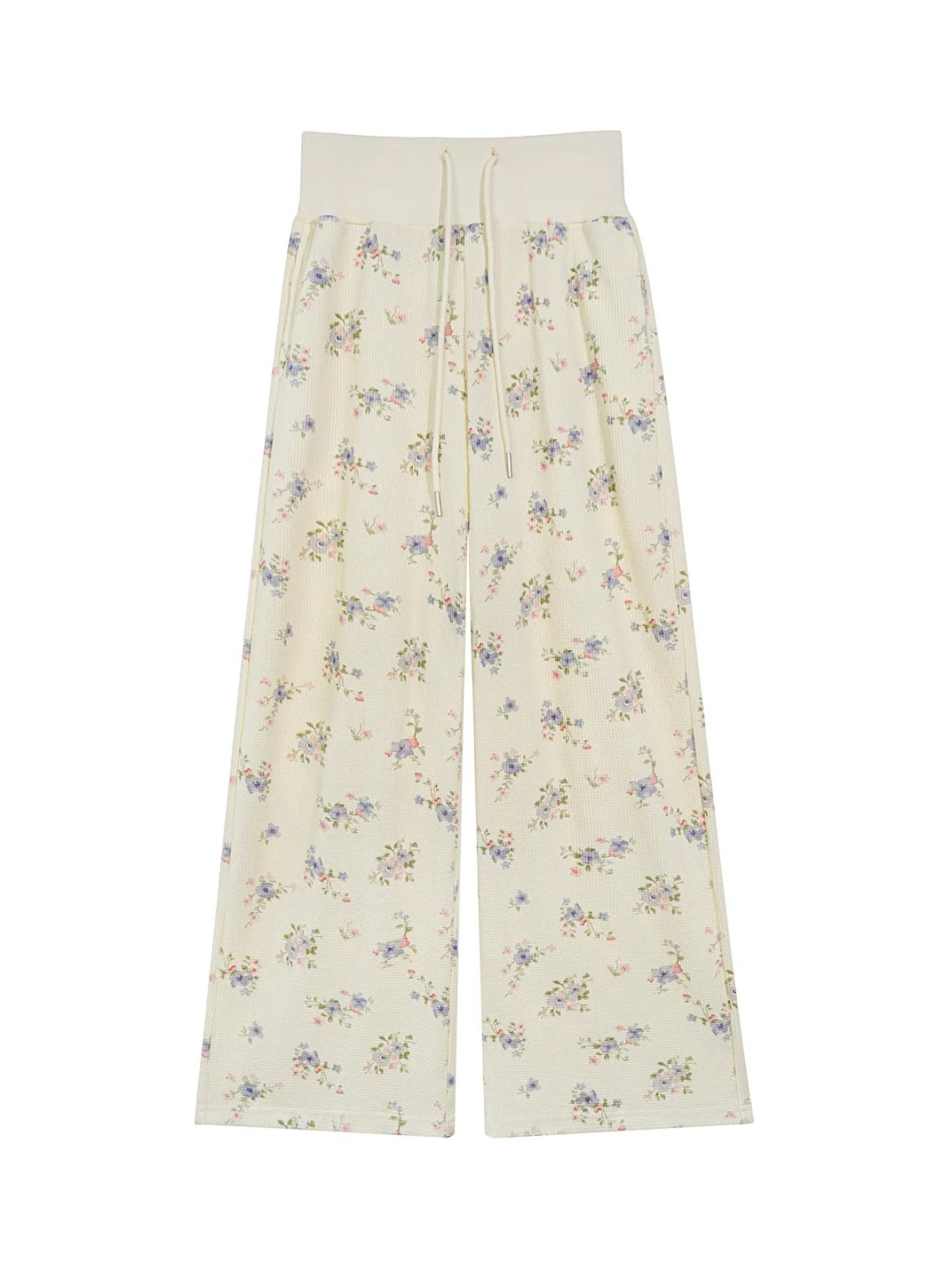 Floral Waffle Hoodie &amp; Pants Set
