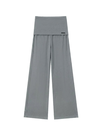 Foldover Straight Pants