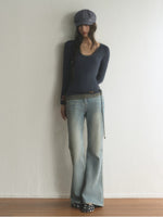 Contrast Layered Top