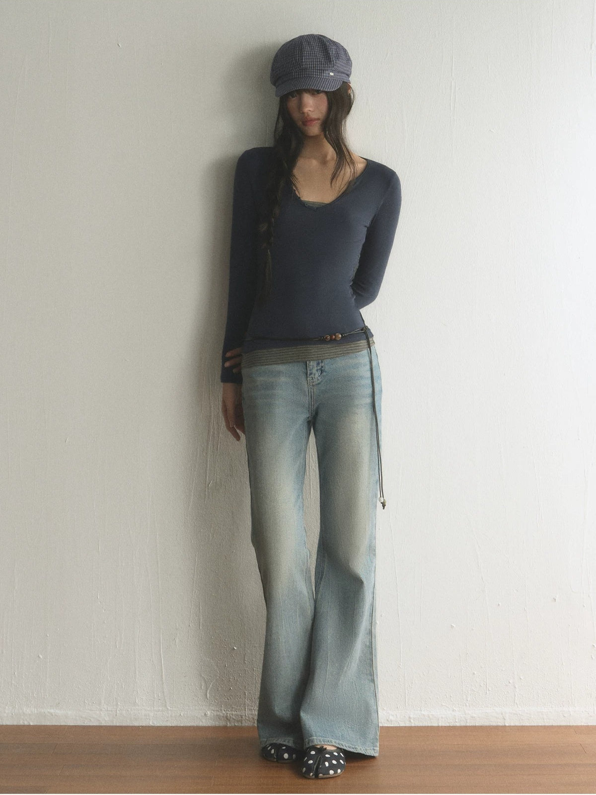Contrast Layered Top